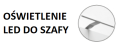 MOŻLIWOŚĆ ZAKUPIENIA OŚWIETLENIA LED, SPOWALNIACZA ORAZ KONTENERKA DO SZAFY