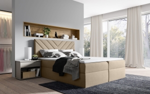 ŁÓŻKO KONTYNENTALNE BOXSPRING TOPIS