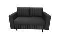 Poniżej przestawiona kanapa w tkaninie: KRONOS 07 CZARNY