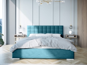 ŁÓŻKO TAPICEROWANE KRATKA 