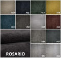 ROSARIO - to miękka w dotyku tkanina o charakterystycznym splocie przędzy szenilowej. Tkania miła w dotyku o średnim splocie. Faktura tkaniny jest lekko wyczuwalna w dotyku; posiada wzór w postaci cieni i splotu nitek o kilku odcieniach.

‌