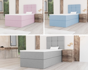 ŁÓŻKO KONTYNENTALNE MERA MINI 90x200 