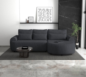 NAROŻNIK OLIVIO L ANTRACYT