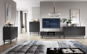 ZESTAW MEBLI DIVA CZARNY