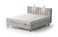 Zdjęcie poniżej prezentuje łóżko w tkaninie: BEIGE – Aston 02