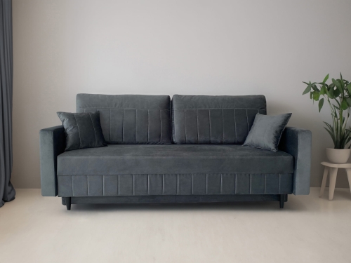 PONIŻEJ PRZEDSTAWIONA KANAPA W TKANINIE: PAROS 06 SZARY