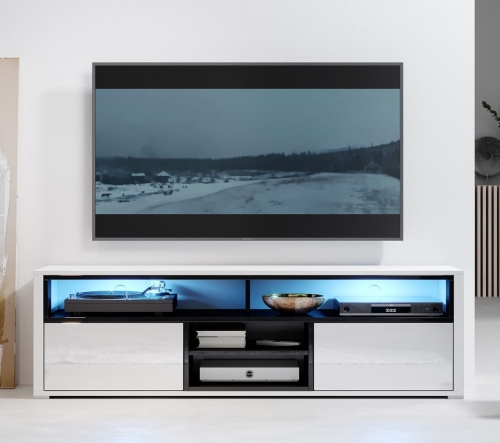 BIAŁY / CZARNY + FRONTY: BIAŁY POŁYSK