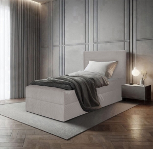 ŁÓŻKO KONTYNENTALNE BERG POSO MINI 100x200 - BEŻ