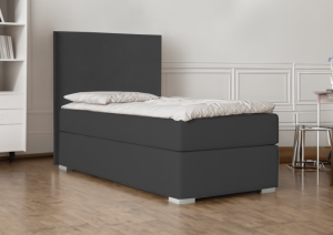 ŁÓŻKO KONTYNENTALNE  BERG MINI 90x200 - CZARNY