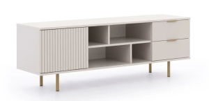  Szafka RTV 150 pod telewizor, na media na nogach w kolorze kaszmirowym -Nubia