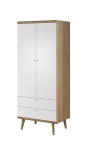 SZAFA 2D PRIMO PSZ80 / RICA 80cm Dąb Riviera+ Biały