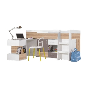 ŁÓŻKO Z BIURKIEM MINIONEK 21