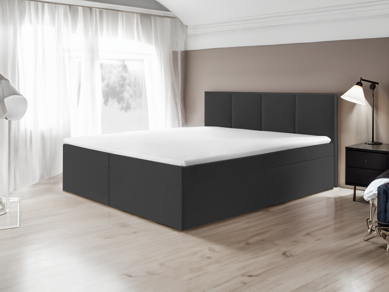 CZARNA EKOSKÓRA - MADRYT 1100